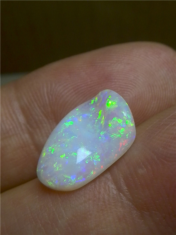 欧泊七彩天然澳大利亚裸石e162白欧泊吊坠随型澳宝珠宝奇石