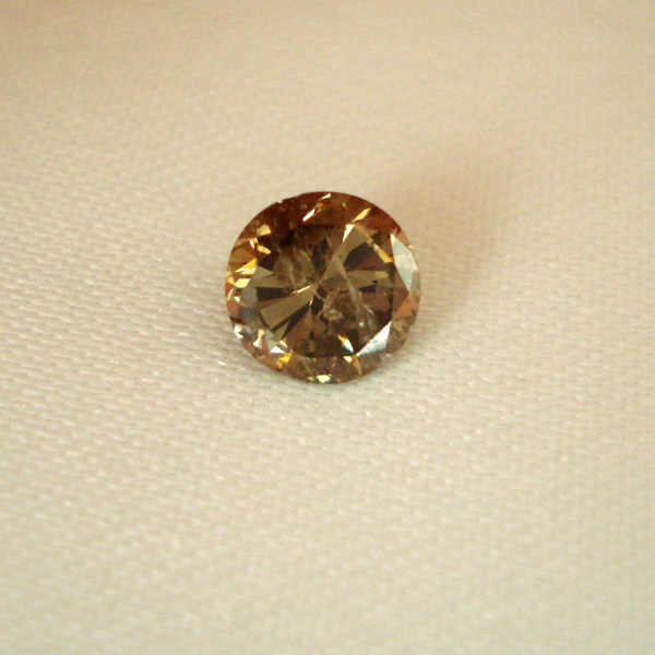 唐秋特价大钻77分天然钻石裸石褐色彩钻定制其他