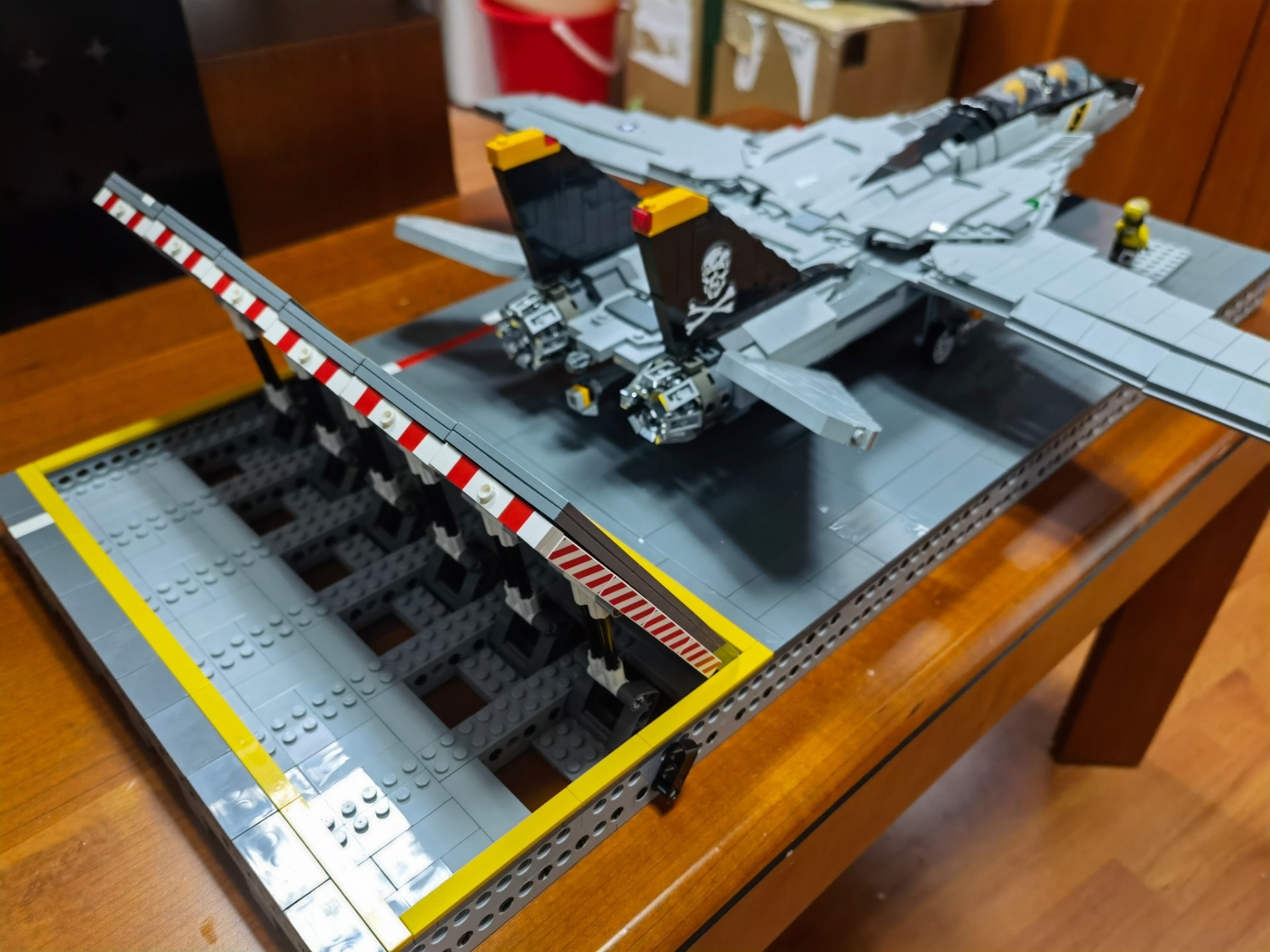 brickmania美国空军f14雄猫战斗机军事益智拼装积木塑料积木