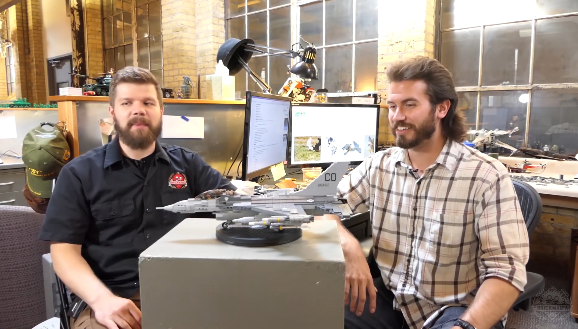 brickmania美国f16战斗机军事第三方积木益智拼装玩具塑料积木