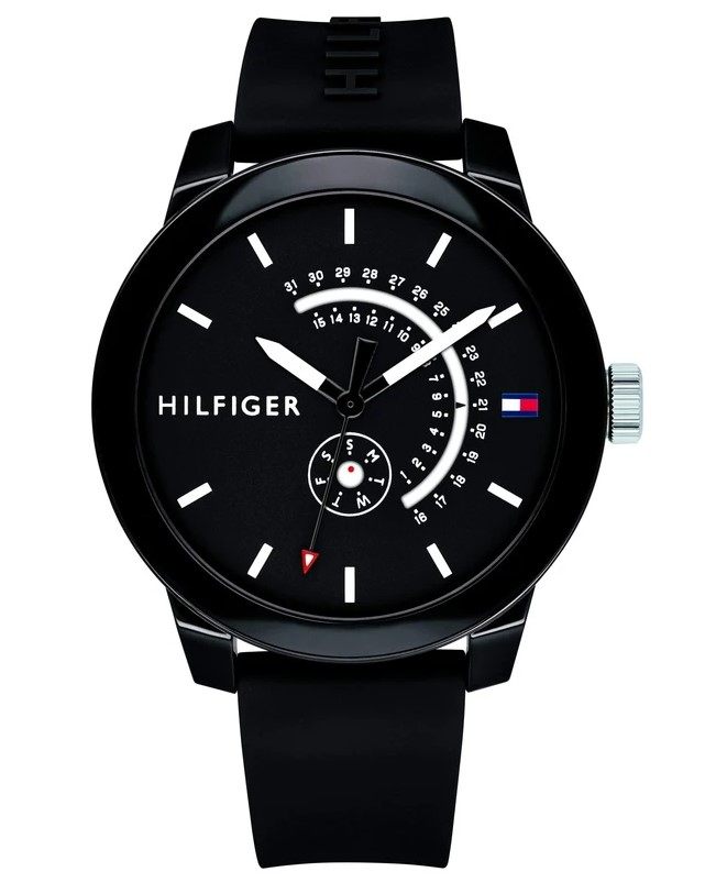 国内现货tommyhilfiger手表硅胶时尚潮流石英防水男表欧美腕表