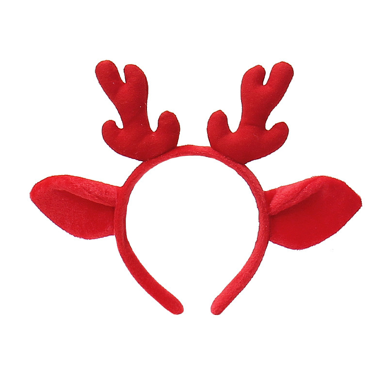 可爱鹿角发箍圣诞头饰卡通节日表演道具小鹿头箍超萌甜美麋鹿发卡
