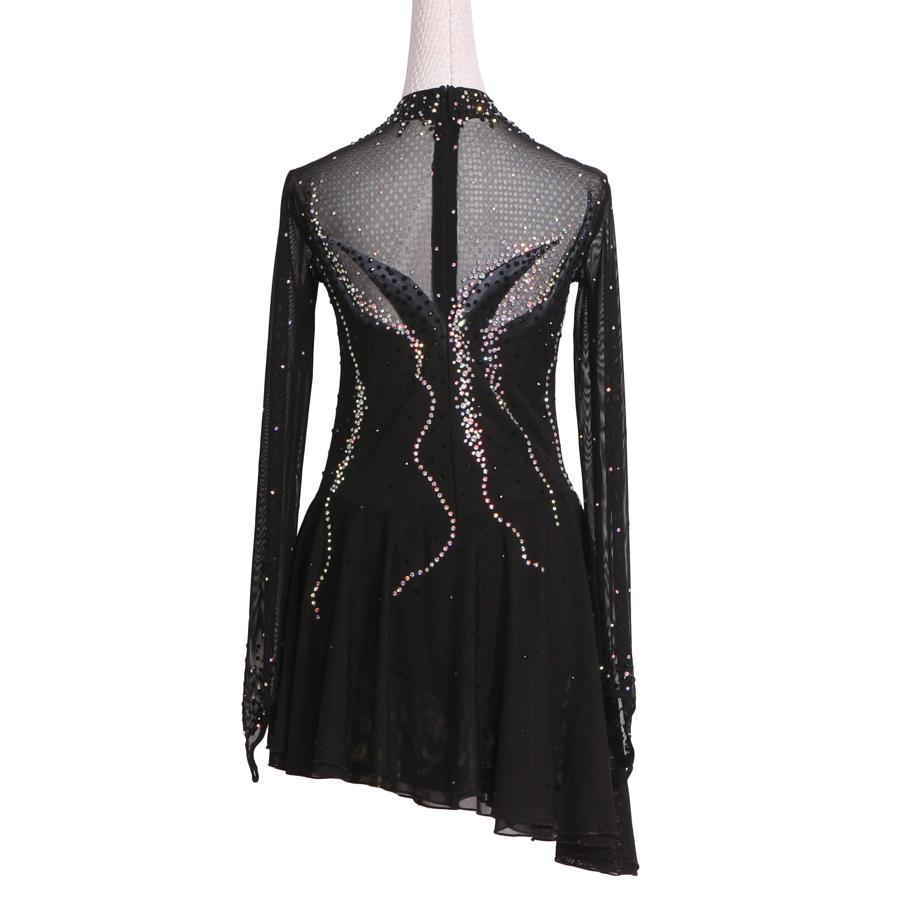 柏莎工坊定制花样滑冰服装花样溜冰表演儿童成人滑冰服