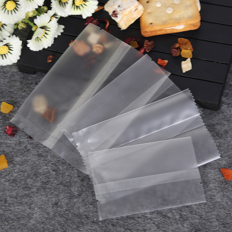 烘焙包装磨砂半透明机封袋曲奇饼干袋月饼蛋黄酥包装袋平口袋加厚