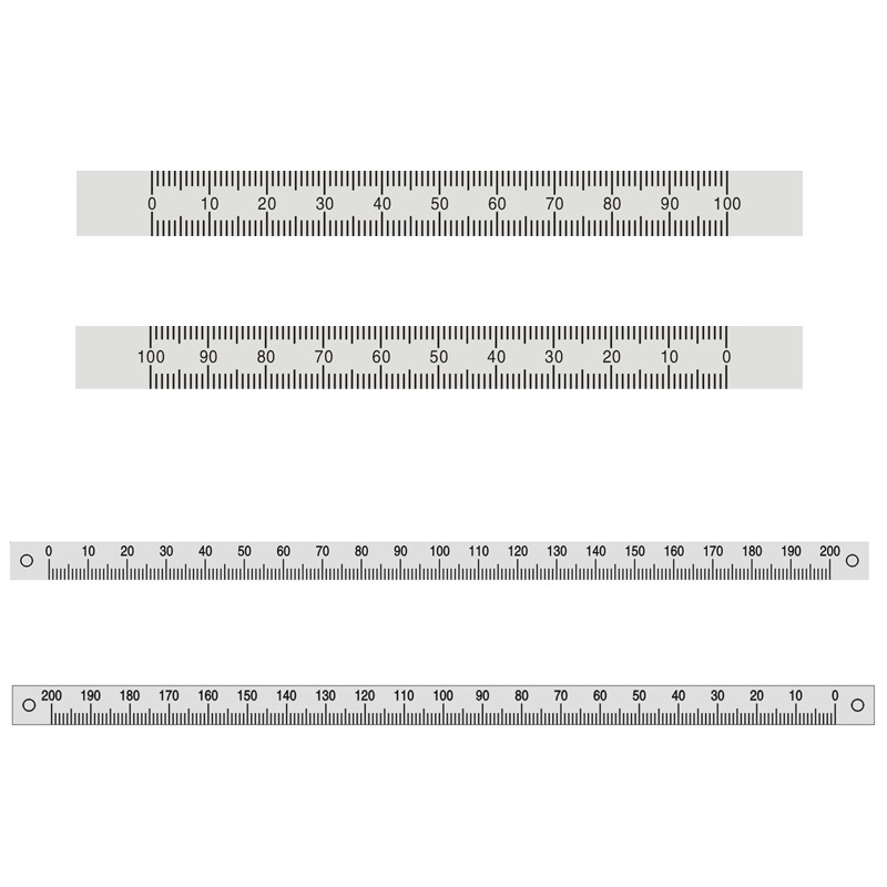 计量标尺刻度尺0-200mm耐高温粘性尺子长度简约方便标尺