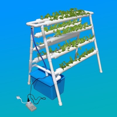 无土栽培设备阳台花架鱼菜共生种菜草莓机管道水培花架