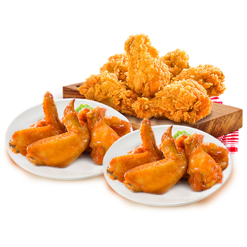 烧范儿炸鸡套餐香辣翅根奥尔良烤翅 4包共1400g