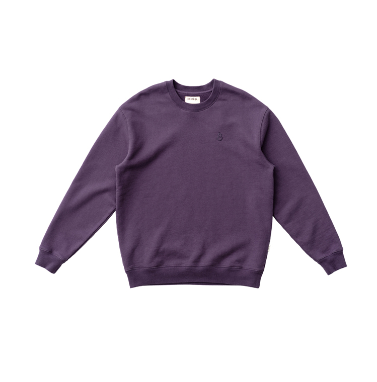 吃茶去2020新款重磅全棉圆领卫衣 复古宽松加厚纯棉秋冬男女