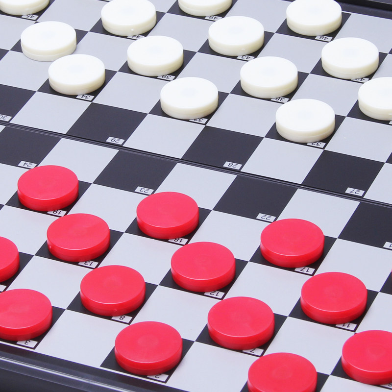 ub友邦百格西洋国际跳棋100格磁性棋子折叠跳棋