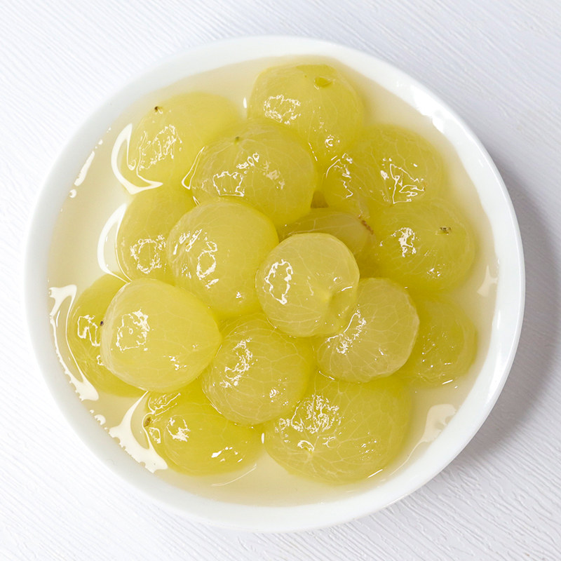 黑海盗糖水葡萄罐头850g多肉葡萄青提果肉新鲜水果奶茶店专用