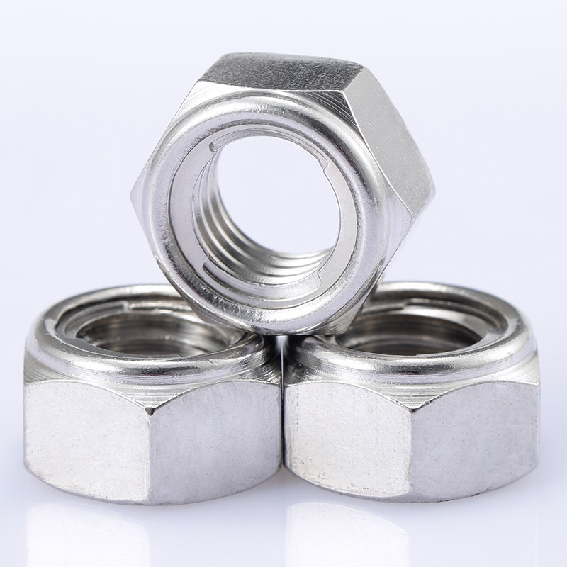 不锈钢金属自锁螺母防松螺丝帽止退锁紧m3m4m5m6m8m10m12m16螺母