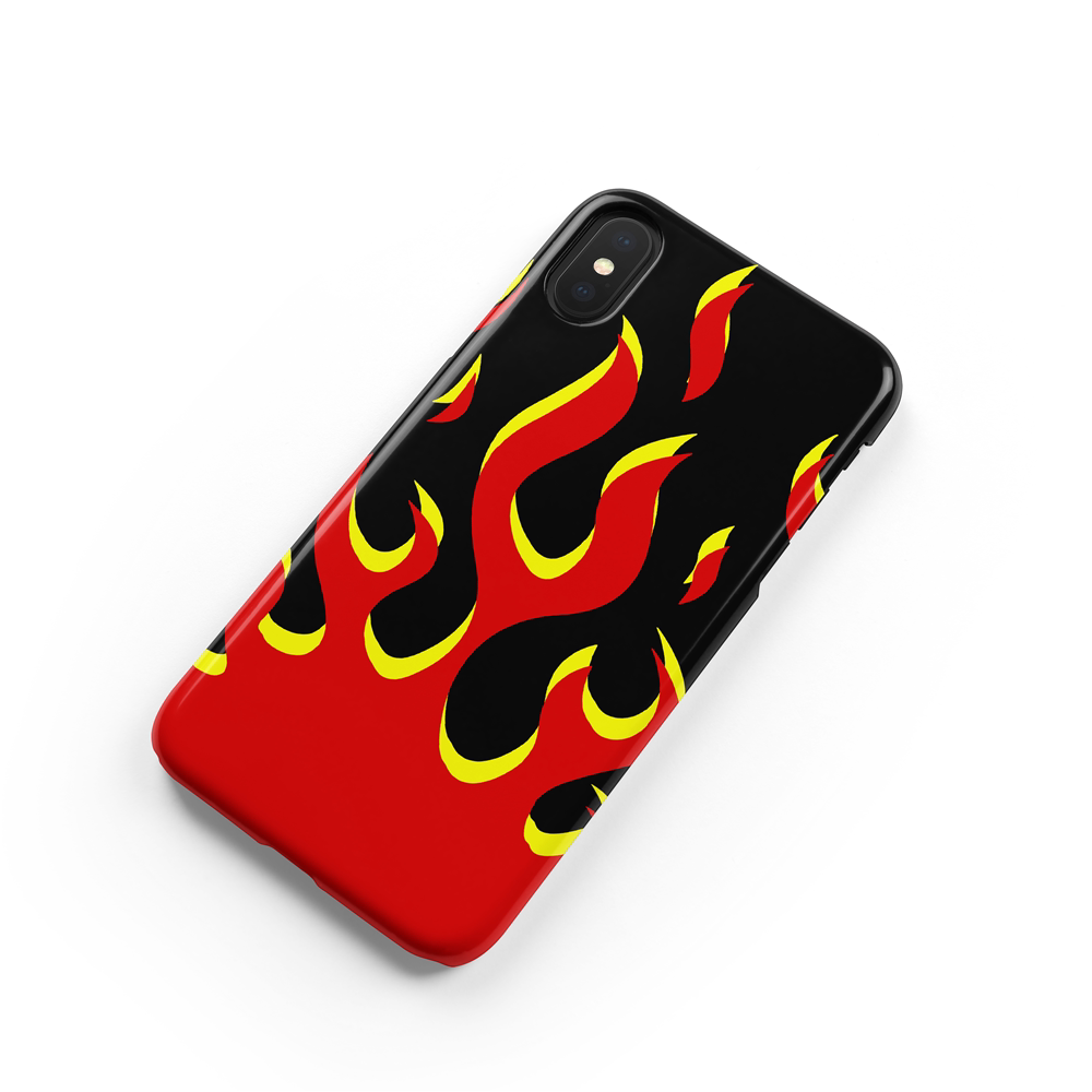 golfwang红黄火焰嘻哈复古潮牌iphone78pxs手机保护套