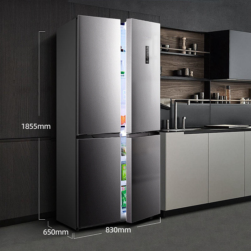 frestec新飞bcd442wk8ct十字对开开门家用风冷无霜变频厨房冰箱