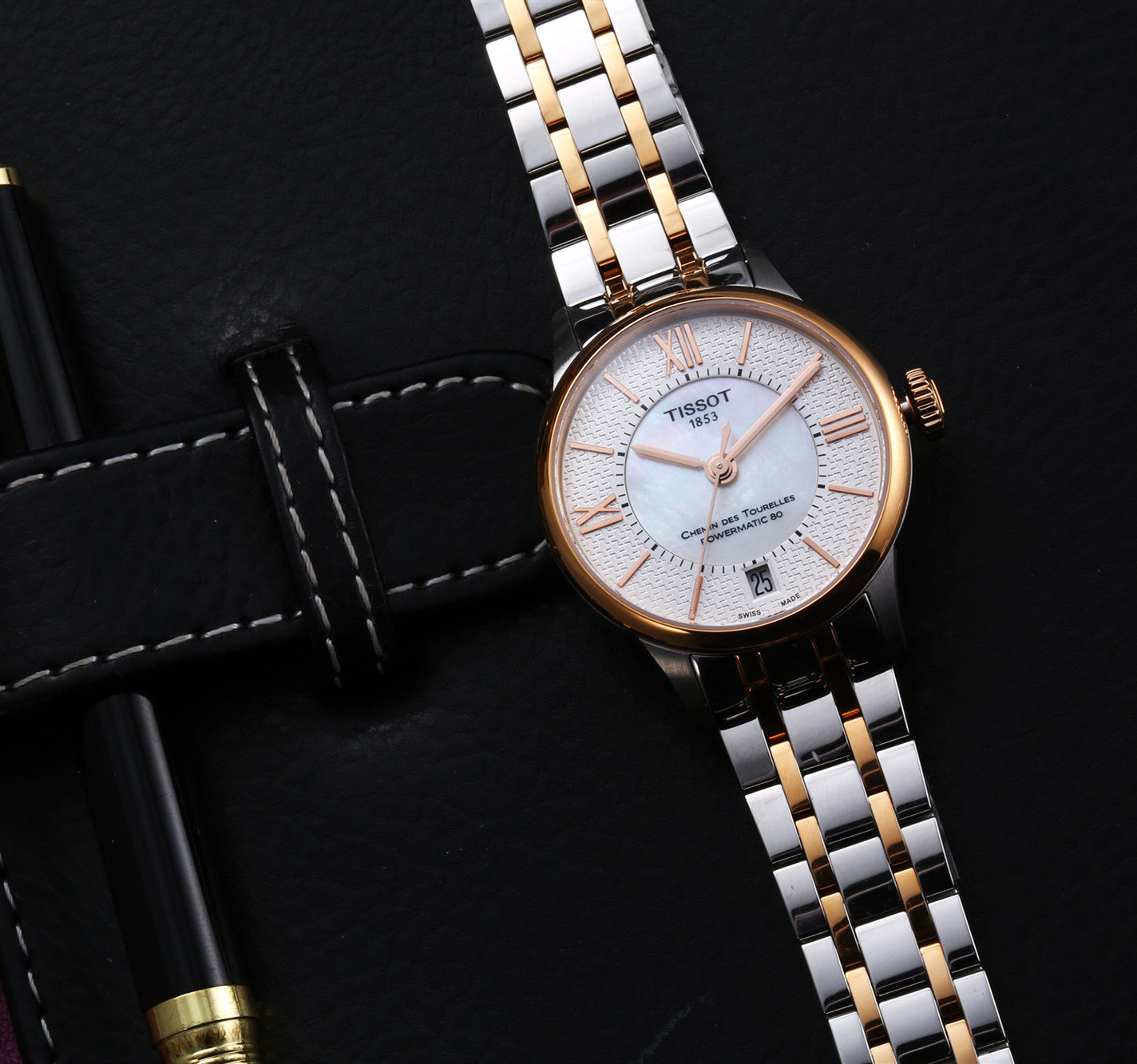 tissot天梭机械表女杜鲁尔系列机芯瑞士护国女神瑞士腕表