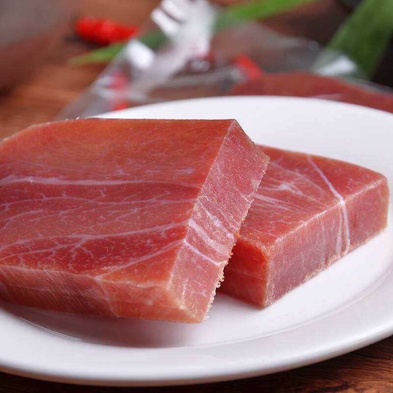 金华火腿厂家直供500g去骨纯精腿心肉上方自然块可切片丝腊味特产