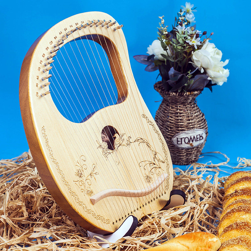 简单弦音莱雅雅琴易学竖琴多风风格箜篌乐器竖琴