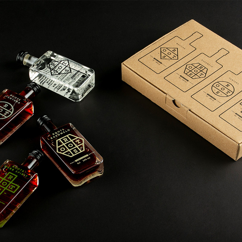 roots乐赐希腊进口洋酒甜烈酒小酒版利口酒50ml*4礼盒装