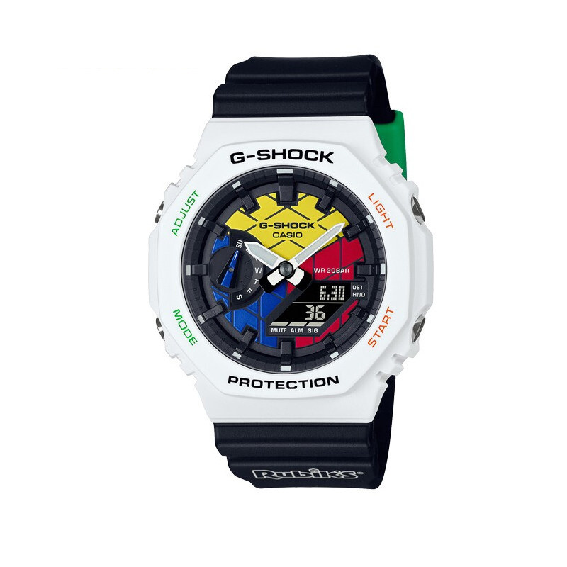 卡西欧手表gshock魔方联名限定八角橡树运动电子表日韩腕表