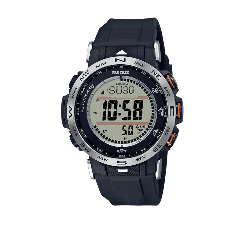 CASIO卡西欧手表男Protrek太阳能六局电波户外登山运动男表PRW-30