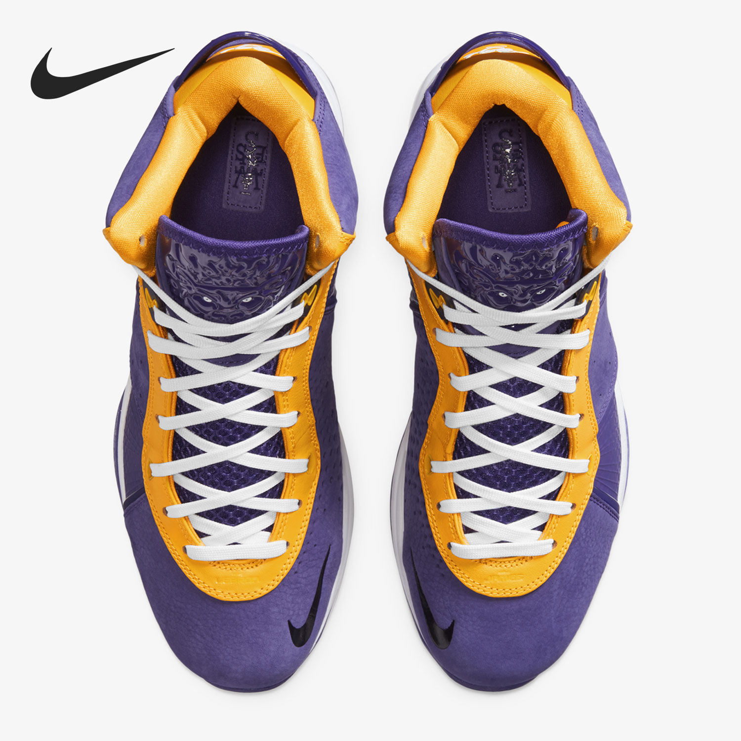 nike耐克正品lebronlbj8紫金湖人詹姆斯篮球球鞋篮球鞋