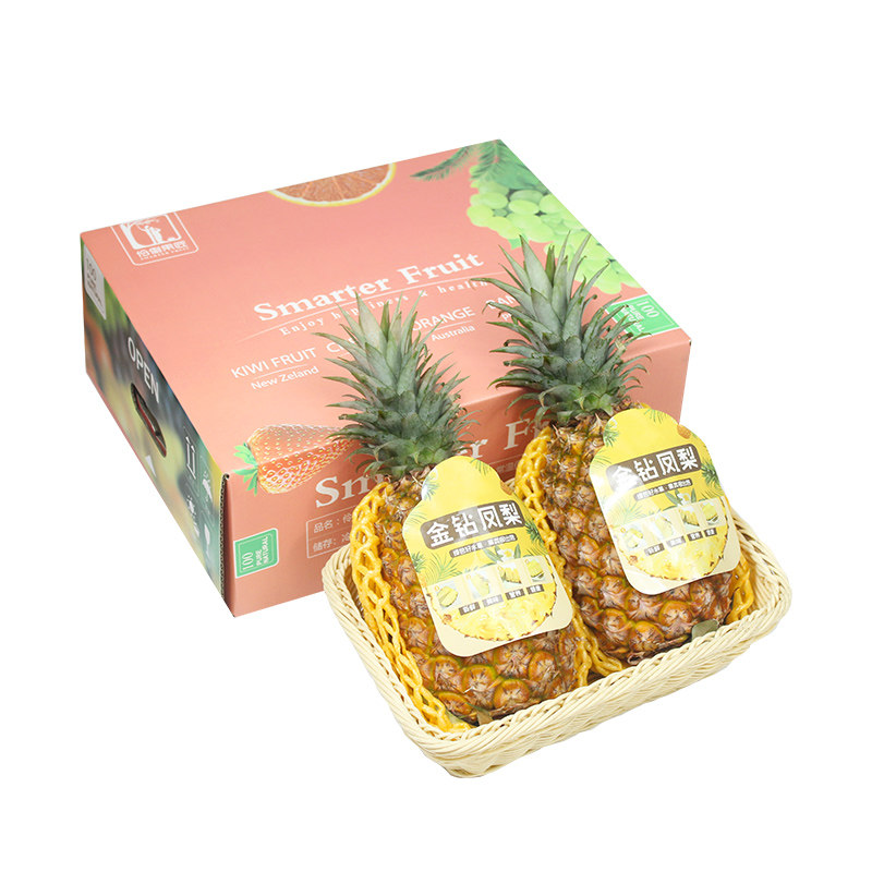 礼盒盒装4个8斤菲律宾进口都乐dole金菠萝凤梨凤梨