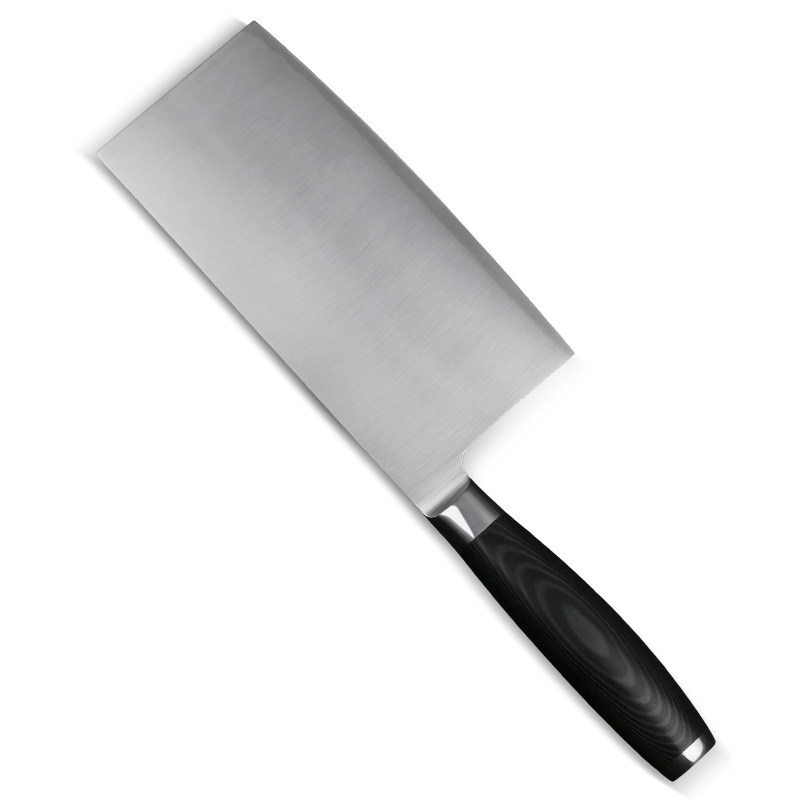 信作锐系列德国进口440c复合钢 7英寸中式菜刀切片刀专业厨师菜刀