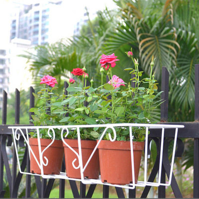 花架阳台栏杆铁艺长方形挂架多肉花盆花架