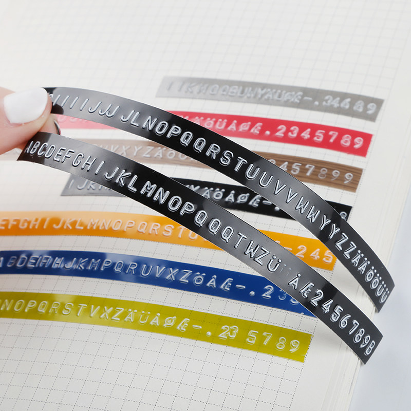 希迪3d手动打印机标签胶带9mm适用motex压纹色带