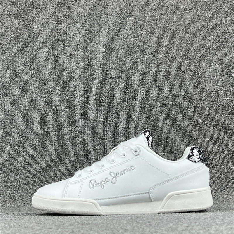 出口法国pepe板鞋女2022春秋新款真皮小白鞋百搭板鞋