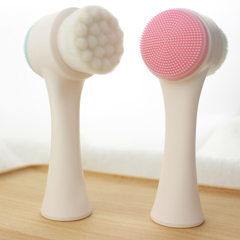 洗脸双面硅胶软毛毛刷神器手动去黑头毛孔男女洗脸刷