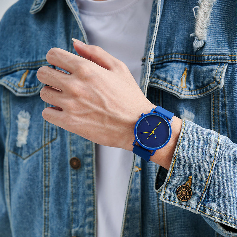 lawrenceli正品旗舰店潮流糖果表女学生时尚简约气质纯色手表男