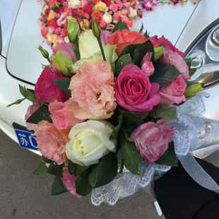 手捧花托底座花托手捧花泥托纱托边带泥花托新娘手捧花底座半圆