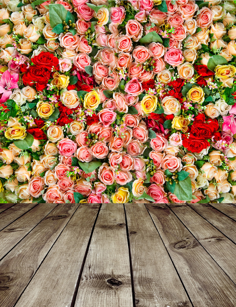 背景新款影楼花墙主题婚纱摄影影棚写真拍摄数码背景布类