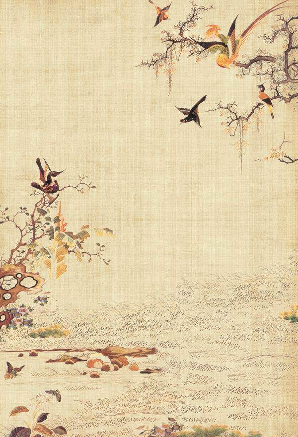 摄影背景中式素雅盘子女人魅惑古装影楼主题背景布类