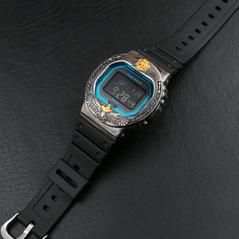 高桥吾郎卡西欧gwb5600bb血鹤gshockb50005035手表壳表带表链其它首饰