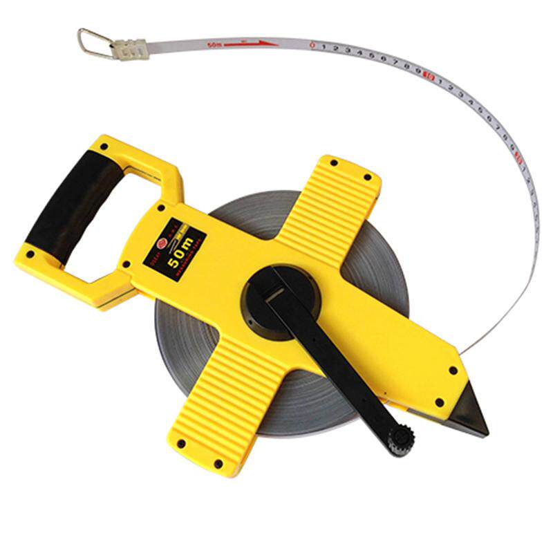 塑钢卷尺尼龙覆膜防水100米50米30米工程专用卷尺