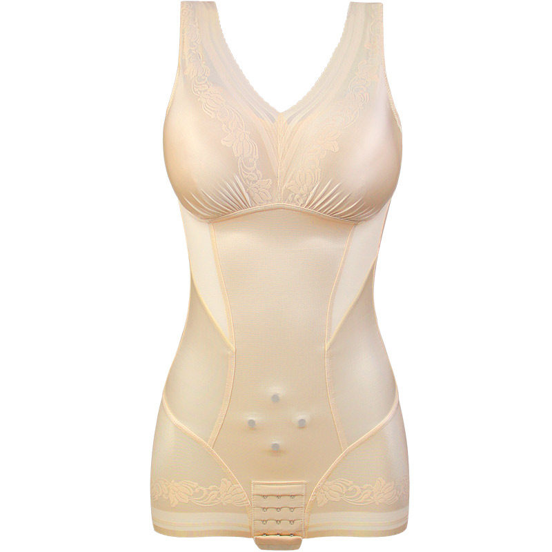 香妮美人计海藻文胸塑身连体衣产后收腹收肚美体塑身连体衣