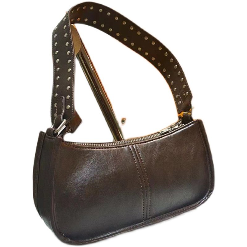 brandymelville纯色ins法棍包单肩bm腋下设计小众复古腋下包