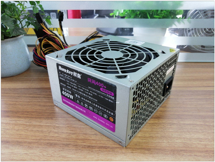 精品二手电源航嘉网飚400额定400w500w电脑电源