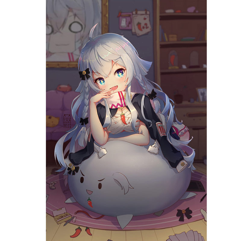 神乐七奈vtuber youtuber动漫游戏周边自粘海报墙贴纸