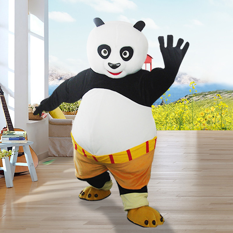网红熊猫人偶装 成人穿卡通服装行走玩偶服头套道具衣服公仔小大