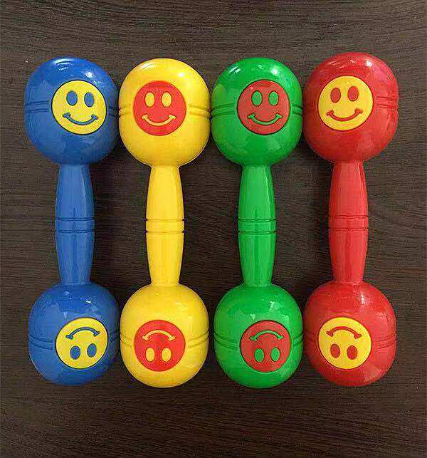 幼儿园早操器械道具儿童大号有声健身哑铃