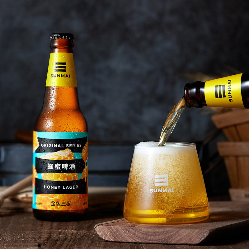 金牌精酿金色三麦sunmai进口蜂蜜拉格精酿啤酒进口精酿6支装
