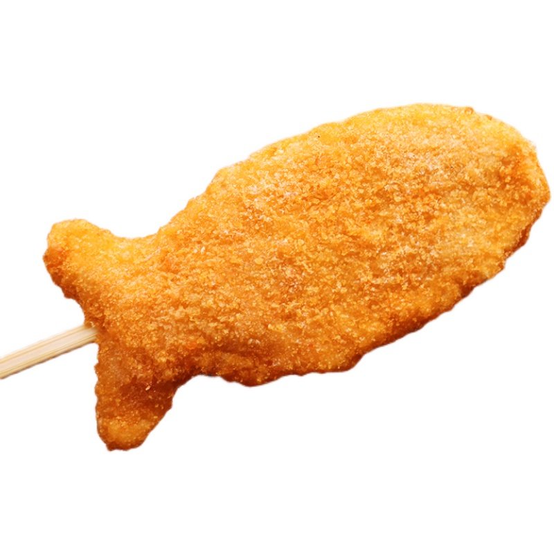 德邻小黄鱼排裹粉香酥鱼串15串8包商用冷冻鸡肉丸