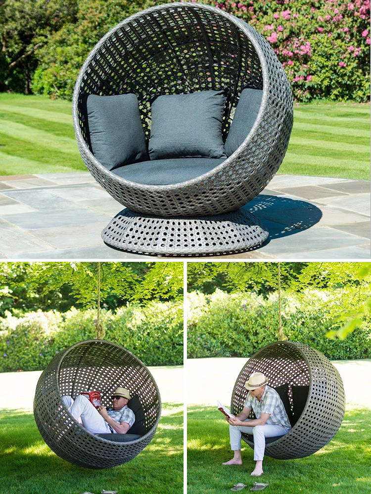 秋千吊椅户外庭院花园别墅酒店露台民宿北欧创意户外秋千