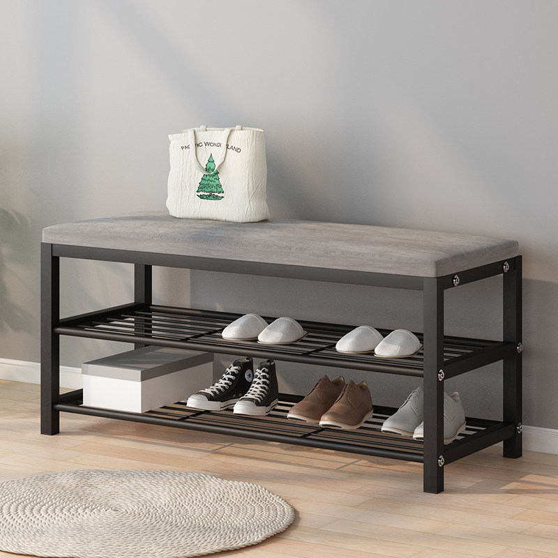 换鞋凳收纳箱一体家用进门口小型玄关可坐鞋柜神器软包坐垫鞋架子