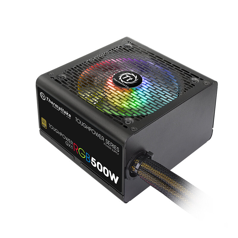 500w电源tt额定电脑机箱gx1rgb金牌认证电源