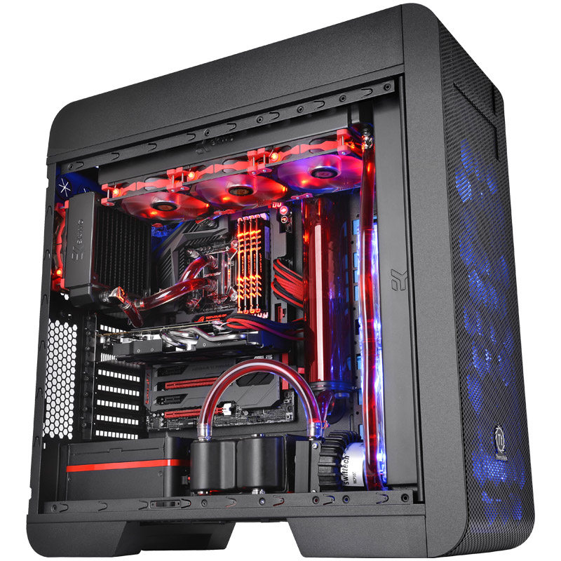 机箱tt台式机电脑主机全新corev71工作站服务器机箱