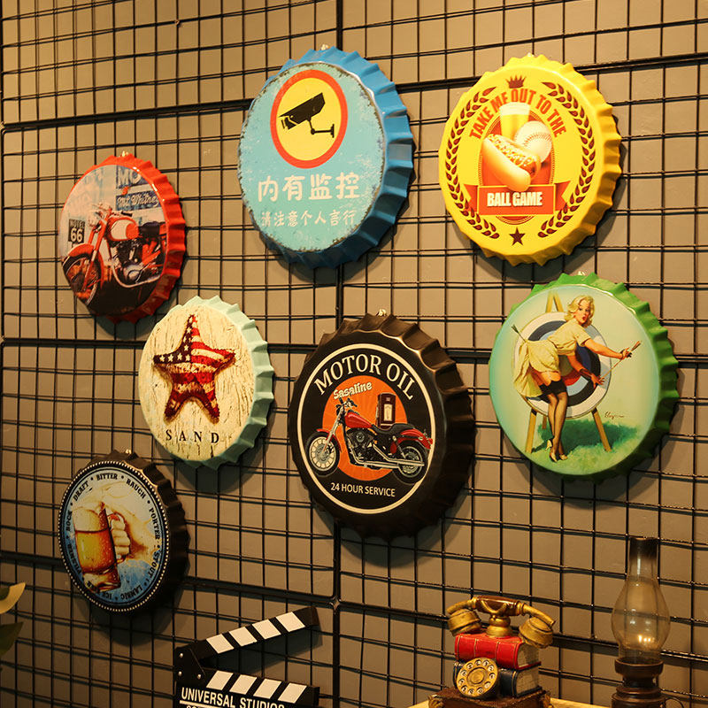 创意啤酒挂饰酒吧饭店餐厅奶茶茶店墙面装饰品壁饰