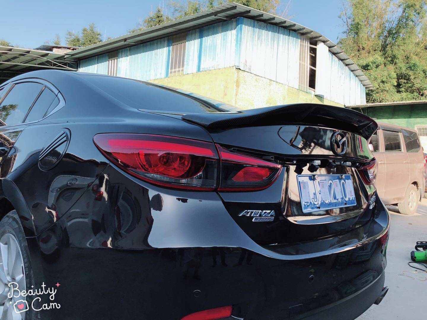 马自达阿特兹尾翼阿特兹卧式压尾翼昂克赛拉阿特兹改装尾翼免打孔